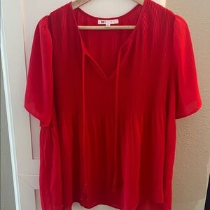 DR2 Vibrant Red Blouse